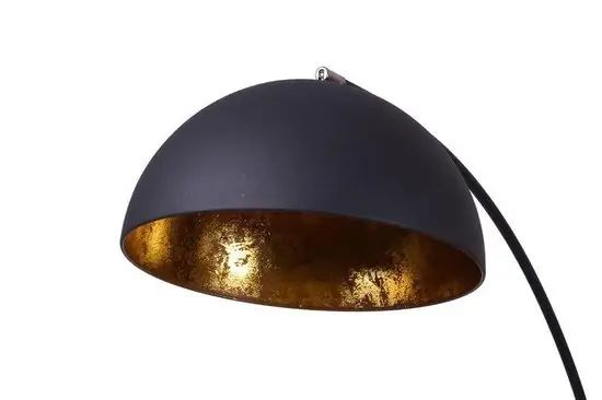 Avignon Industrieel Design - Booglamp Vloerlamp - Ø 45 - Goud Zwart