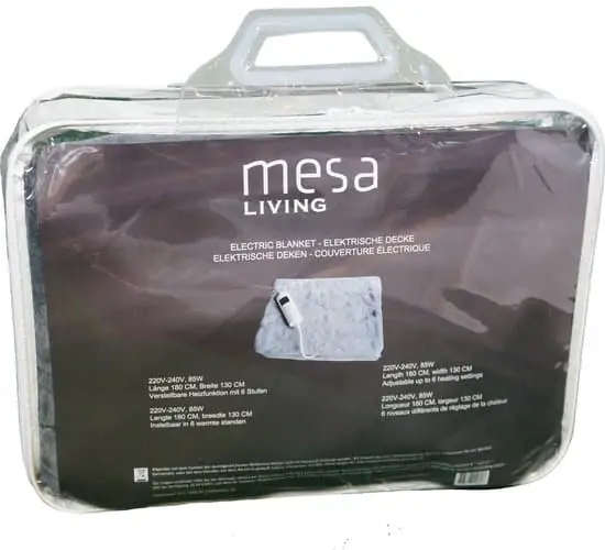 Mesa Living - Elektrische bovendeken - 180x130 cm